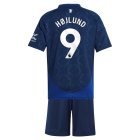 Maglia Manchester United Hojlund 9 Bambino Trasferta Divisa 2024-25